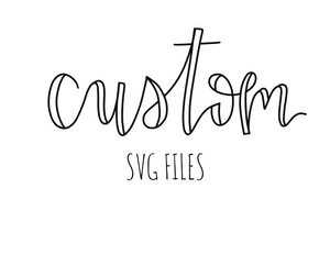 Custom Name - svg file & personal rights